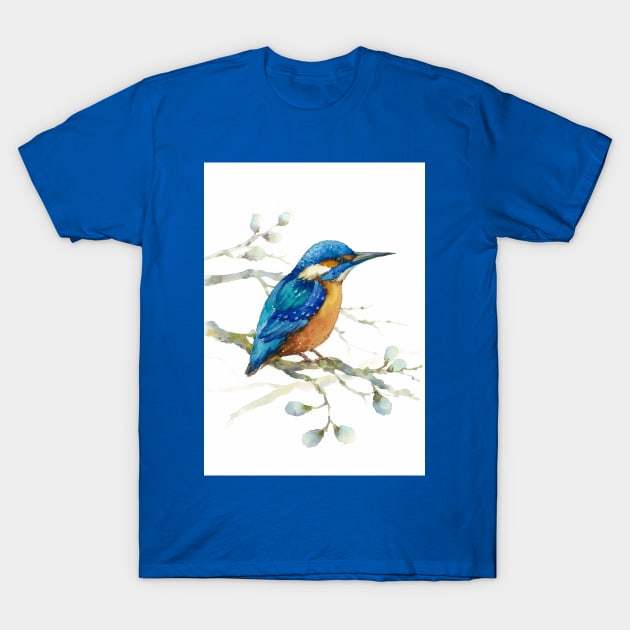 kingfisher T-Shirt by Elena_Vavilina
